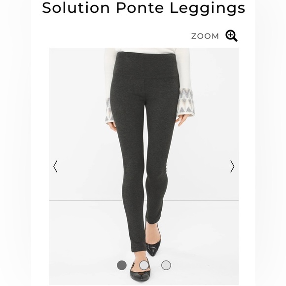 White House Black Market Pants - NWT WHBM Solution Ponte Leggings High Waist Grey